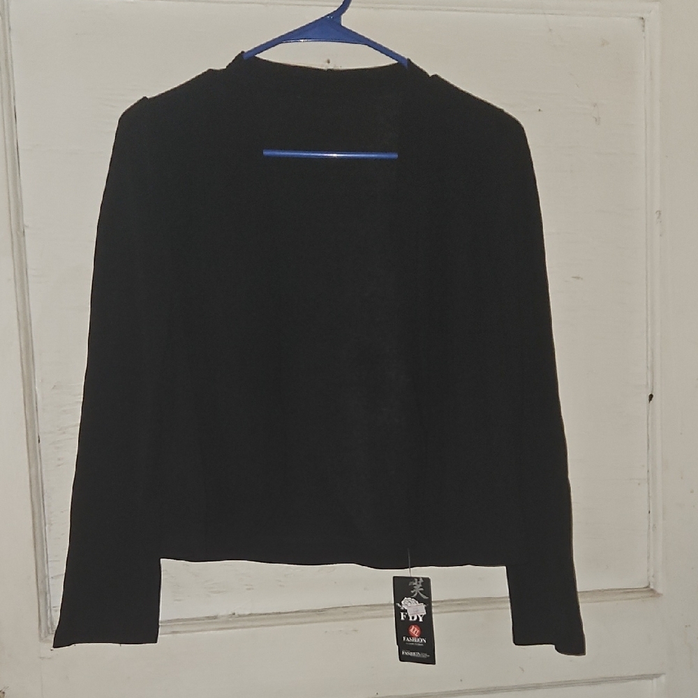 Pony Black Crop Cardigan